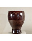 Large Hand-Crafted Artisan Ceramic Vessel in Reddish-Brown Glaze-6. Asian & Chinese Furniture, Art, Antiques, Vintage Home Décor for sale at FEA Home