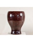 Large Hand-Crafted Artisan Ceramic Vessel in Reddish-Brown Glaze-7. Asian & Chinese Furniture, Art, Antiques, Vintage Home Décor for sale at FEA Home