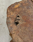 Large Light Brown Free-Form Tree Trunk Side Pedestal Table - FEA Home