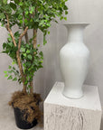 Large Pearl White Ceramic Glazed Vase, SKU , image 2
