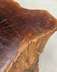 Large Reclaimed Free-Form Tree Trunk Side Pedestal Table - FEA Home