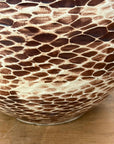Large Round Ceramic Vase with Brown & Cream Snakeskin Design, SKU , image 7