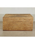 Large Square Rattan Coffee Table with Removable Lid - image 6