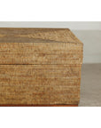 Large Square Rattan Coffee Table with Removable Lid - image 8