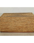 Large Square Rattan Coffee Table with Removable Lid - image 9