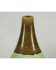 Large Studio Pottery Floor Vase with Brown and Green Glaze-10. Asian & Chinese Furniture, Art, Antiques, Vintage Home Décor for sale at FEA Home