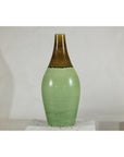 Large Studio Pottery Floor Vase with Brown and Green Glaze-2. Asian & Chinese Furniture, Art, Antiques, Vintage Home Décor for sale at FEA Home