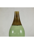 Large Studio Pottery Floor Vase with Brown and Green Glaze-5. Asian & Chinese Furniture, Art, Antiques, Vintage Home Décor for sale at FEA Home