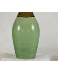 Large Studio Pottery Floor Vase with Brown and Green Glaze-6. Asian & Chinese Furniture, Art, Antiques, Vintage Home Décor for sale at FEA Home