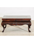 Late Qing Low Coffee Table with Cabriole Legs, Carved Apron and Lift Top-19. Asian & Chinese Furniture, Art, Antiques, Vintage Home Décor for sale at FEA Home