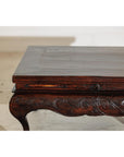 Late Qing Low Coffee Table with Cabriole Legs, Carved Apron and Lift Top-3. Asian & Chinese Furniture, Art, Antiques, Vintage Home Décor for sale at FEA Home