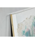 Leanne Weissler Abstract Painting in Lucite Box Frame with Vibrant Pastel Hues-14. Asian & Chinese Furniture, Art, Antiques, Vintage Home Décor for sale at FEA Home