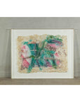 Leanne Weissler Abstract Painting in Lucite Box Frame with Vibrant Pastel Hues-2. Asian & Chinese Furniture, Art, Antiques, Vintage Home Décor for sale at FEA Home