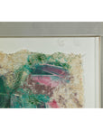 Leanne Weissler Abstract Painting in Lucite Box Frame with Vibrant Pastel Hues-4. Asian & Chinese Furniture, Art, Antiques, Vintage Home Décor for sale at FEA Home