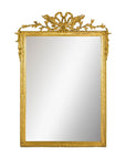 Louis XVI-Style Giltwood Mirror with Allegorical Crest of Triumph and Virtue-16. Asian & Chinese Furniture, Art, Antiques, Vintage Home Décor for sale at FEA Home