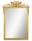 Louis XVI-Style Giltwood Mirror with Allegorical Crest of Triumph and Virtue-1. Asian & Chinese Furniture, Art, Antiques, Vintage Home Décor for sale at FEA Home