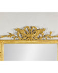 Louis XVI-Style Giltwood Mirror with Allegorical Crest of Triumph and Virtue-3. Asian & Chinese Furniture, Art, Antiques, Vintage Home Décor for sale at FEA Home