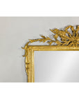 Louis XVI-Style Giltwood Mirror with Allegorical Crest of Triumph and Virtue-5. Asian & Chinese Furniture, Art, Antiques, Vintage Home Décor for sale at FEA Home