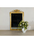 Louis XVI-Style Giltwood Mirror with Allegorical Crest of Triumph and Virtue-9. Asian & Chinese Furniture, Art, Antiques, Vintage Home Décor for sale at FEA Home