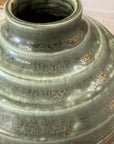 Moss Green Glazed Ribbed Ceramic Prem Vase, SKU , image 7