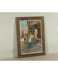 Oil Painting of an Woman in a Market Scene Signed G. Graziani-12. Asian & Chinese Furniture, Art, Antiques, Vintage Home Décor for sale at FEA Home