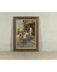 Oil Painting of an Woman in a Market Scene Signed G. Graziani-17. Asian & Chinese Furniture, Art, Antiques, Vintage Home Décor for sale at FEA Home
