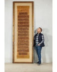 Oversized Antique Burmese Gilt Prayer Manuscript Framed for Wall Display-3. Asian & Chinese Furniture, Art, Antiques, Vintage Home Décor for sale at FEA Home