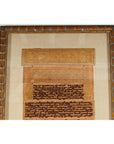 Oversized Antique Burmese Gilt Prayer Manuscript Framed for Wall Display-9. Asian & Chinese Furniture, Art, Antiques, Vintage Home Décor for sale at FEA Home