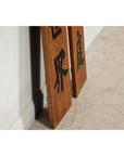 Pair of 1920s Lacquered Calligraphy Signs with Hand-Carved Characters-11. Asian & Chinese Furniture, Art, Antiques, Vintage Home Décor for sale at FEA Home