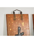 Pair of 1920s Lacquered Calligraphy Signs with Hand-Carved Characters-8. Asian & Chinese Furniture, Art, Antiques, Vintage Home Décor for sale at FEA Home