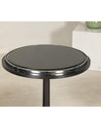 Pair of Black Marble Top Gueridon Tables with Silver Metal Ball Feet-10. Asian & Chinese Furniture, Art, Antiques, Vintage Home Décor for sale at FEA Home