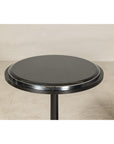 Pair of Black Marble Top Gueridon Tables with Silver Metal Ball Feet-9. Asian & Chinese Furniture, Art, Antiques, Vintage Home Décor for sale at FEA Home
