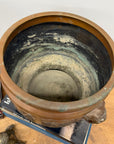 Pair of Bronze Japanese Hibachi Vessels with Side Lion Handles, SKU , image 11