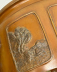 Pair of Bronze Japanese Hibachi Vessels with Side Lion Handles, SKU , image 15