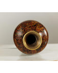 Pair of Cloisonné Vases, Warm Reddish Brown and Floral Decoration-11. Asian & Chinese Furniture, Art, Antiques, Vintage Home Décor for sale at FEA Home