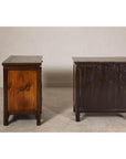 Pair of Early 20th Century Elm Cabinets with Drawers and Shelves
