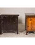 Pair of Early 20th Century Elm Cabinets with Drawers and Shelves