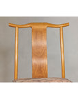 Pair of Lamp Hanger Elm Wood Chairs with Upholstered Cushions-5. Asian & Chinese Furniture, Art, Antiques, Vintage Home Décor for sale at FEA Home