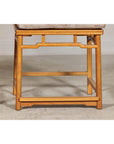 Pair of Lamp Hanger Elm Wood Chairs with Upholstered Cushions-7. Asian & Chinese Furniture, Art, Antiques, Vintage Home Décor for sale at FEA Home