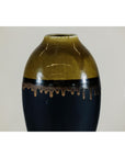 Pair of Large Ceramic Vases, Olive-Taupe and Black Drip Glaze-5. Asian & Chinese Furniture, Art, Antiques, Vintage Home Décor for sale at FEA Home