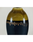 Pair of Large Ceramic Vases, Olive-Taupe and Black Drip Glaze-9. Asian & Chinese Furniture, Art, Antiques, Vintage Home Décor for sale at FEA Home