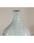Pair of Light Grey Celadon-Glazed Porcelain Vases with Fine Crackle Pattern-10. Asian & Chinese Furniture, Art, Antiques, Vintage Home Décor for sale at FEA Home