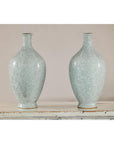 Pair of Light Grey Celadon-Glazed Porcelain Vases with Fine Crackle Pattern-13. Asian & Chinese Furniture, Art, Antiques, Vintage Home Décor for sale at FEA Home