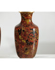 Pair of Mid-20th Century Cloisonné Vases with Floral Motifs-12. Asian & Chinese Furniture, Art, Antiques, Vintage Home Décor for sale at FEA Home