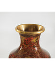 Pair of Mid-20th Century Cloisonné Vases with Floral Motifs-14. Asian & Chinese Furniture, Art, Antiques, Vintage Home Décor for sale at FEA Home