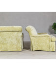 Pair of Skirted Club Chairs by Southwood in Chartreuse Chenille-13. Asian & Chinese Furniture, Art, Antiques, Vintage Home Décor for sale at FEA Home