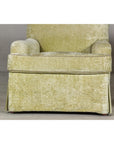 Pair of Skirted Club Chairs by Southwood in Chartreuse Chenille-7. Asian & Chinese Furniture, Art, Antiques, Vintage Home Décor for sale at FEA Home