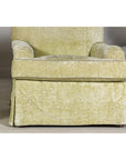 Pair of Skirted Club Chairs by Southwood in Chartreuse Chenille-9. Asian & Chinese Furniture, Art, Antiques, Vintage Home Décor for sale at FEA Home