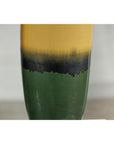 Pair of Tall Artisan Ceramic Vases with Mustard, Black, and Deep Green Glaze-10. Asian & Chinese Furniture, Art, Antiques, Vintage Home Décor for sale at FEA Home