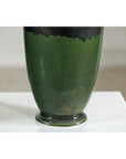 Pair of Tall Artisan Ceramic Vases with Mustard, Black, and Deep Green Glaze-11. Asian & Chinese Furniture, Art, Antiques, Vintage Home Décor for sale at FEA Home
